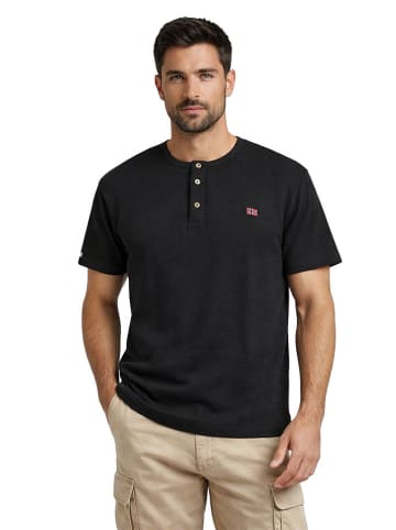 Geographical Norway Shirt "Jwaffle" zwart