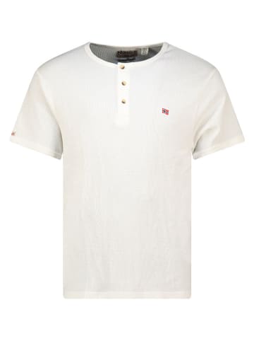 Geographical Norway Shirt "Jwaffle" in Weiß
