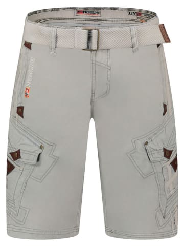 Geographical Norway Bermudy "Peanut" w kolorze szarym