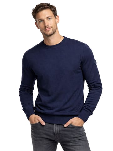 Geographical Norway Sweter "Famballe" w kolorze granatowym