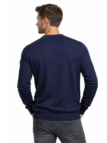 Geographical Norway Sweter "Famballe" w kolorze granatowym