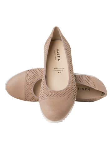 HASSIA Leder-Ballerinas in Beige