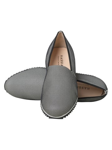 HASSIA Slipper in Schwarz/ Weiß