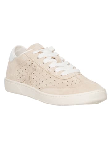 Patrizia Pepe Leren sneakers beige