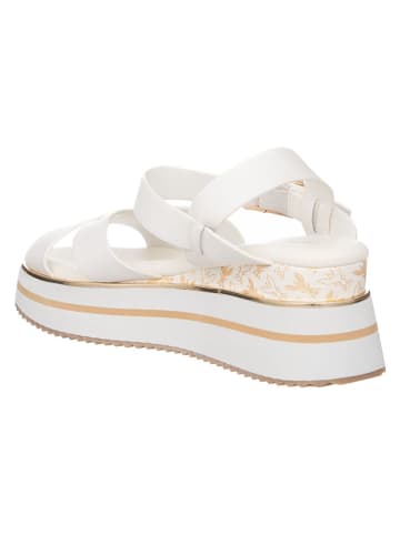 Patrizia Pepe Leren haksandalen wit