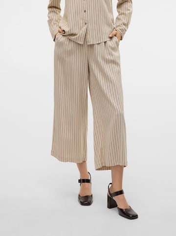 Vero Moda Spodnie w kolorze beżowo-czarnym