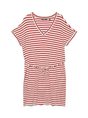Vero Moda Jurk wit/rood