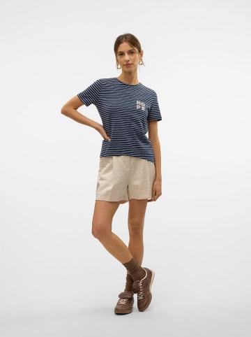 Vero Moda Koszulka "Simone" w kolorze granatowym