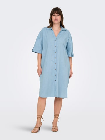 ONLY Carmakoma Jurk "Coco" lichtblauw