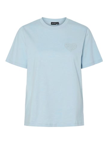 Pieces Shirt "Tara" in Hellblau