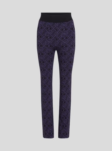 Karl Lagerfeld Legginsy w kolorze czarno-fioletowym