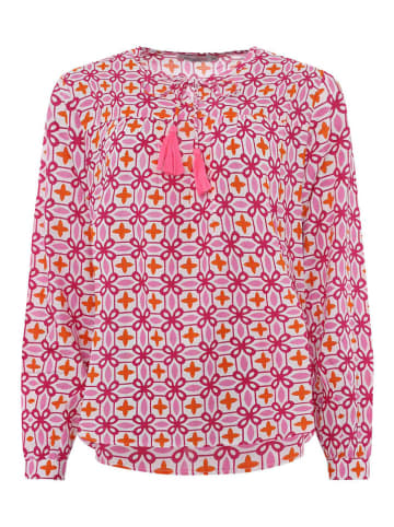 Zwillingsherz Blouse "Grafisch Classic" roze