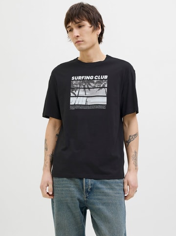 Jack & Jones Koszulka "Porto" w kolorze czarnym