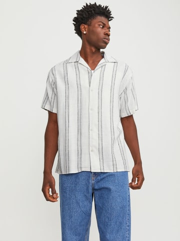 Jack & Jones Hemd "Cabana" in Weiß/ Schwarz