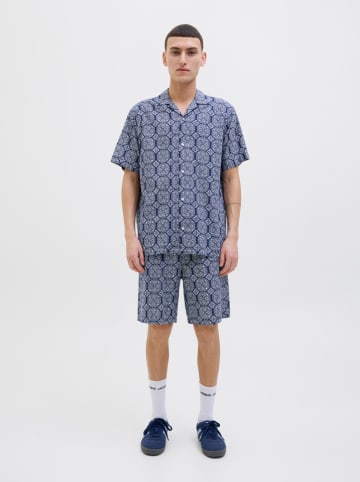 Jack & Jones Hemd in Dunkelblau/ Weiß