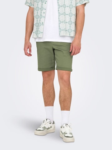 ONLY & SONS Szorty "Peter" w kolorze zielonym
