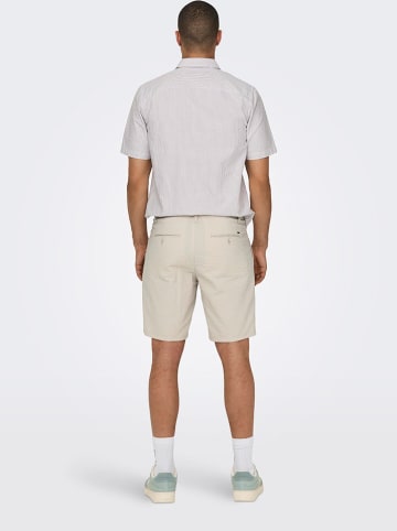 ONLY & SONS Szorty w kolorze kremowym