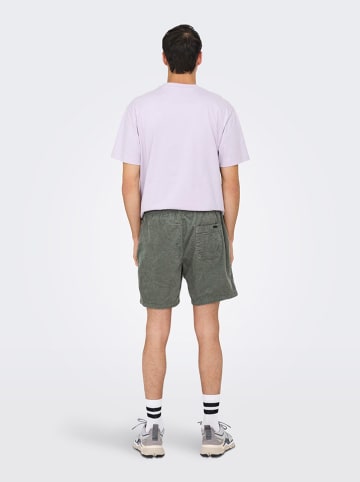 ONLY & SONS Corduroyshorts grijs