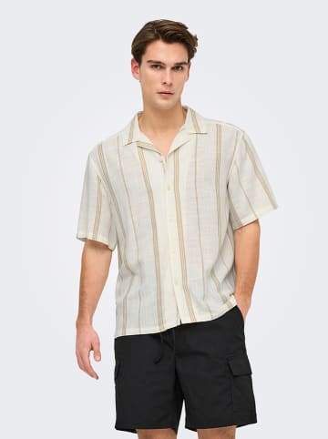 ONLY & SONS Koszula - Regular fit - w kolorze kremowym