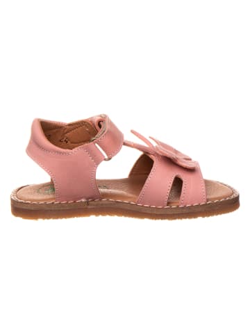 El Naturalista Leren sandalen lichtroze