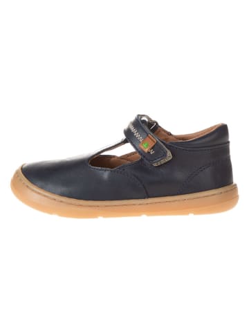 El Naturalista Leder-Ballerinas in Dunkelblau