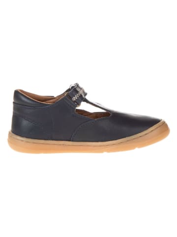 El Naturalista Leren ballerina's donkerblauw