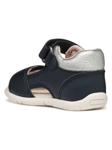 Geox Sandalen "Tapuz" in Dunkelblau/ Silber