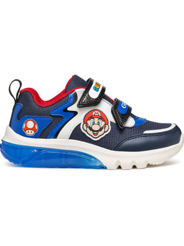 Geox Sneakersy "Ciberdron" w kolorze granatowo-niebieskim