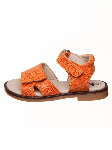 kmins Leren sandalen oranje