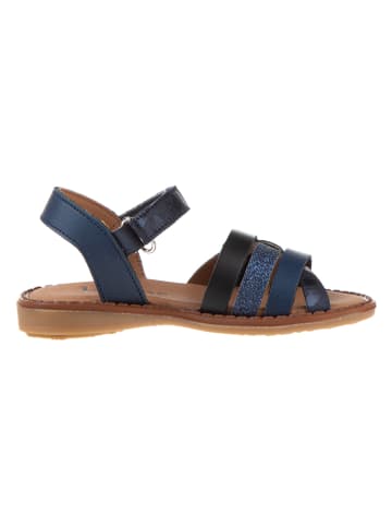 kmins Leder-Sandalen in Dunkelblau