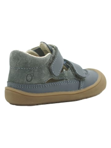 lamino Leren enkelsandalen blauw