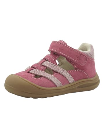 lamino Leren enkelsandalen roze