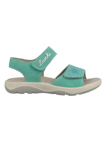 Lurchi Leder-Sandalen in Türkis