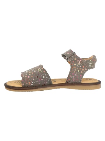 Lurchi Leder-Sandalen "Calta-S" in Grau/ Bunt