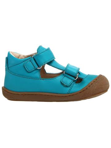 Naturino Leder-Halbsandalen "Puffy" in Türkis