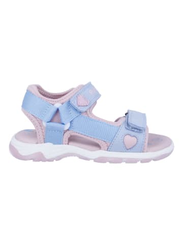 Richter Shoes Sandały w kolorze błękitno-jasnoróżowym