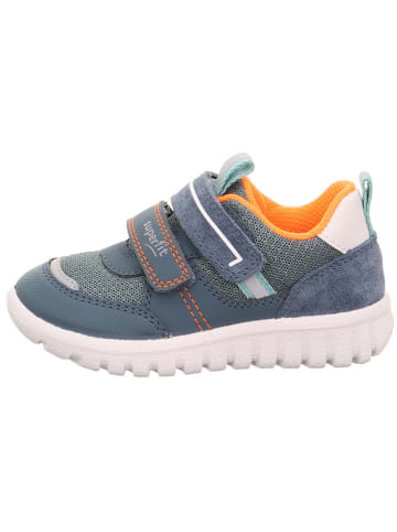 superfit Buty sportowe "Sport 7 mini" w kolorze niebiesko-biało-pomarańczowym
