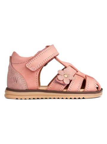 Wheat Leren enkelsandalen "Sky Flower" roze