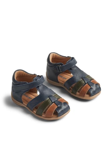Wheat Leder-Halbsandalen "Robbie" in Dunkelblau