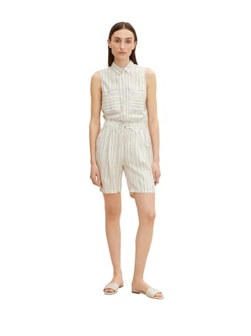 Tom Tailor Short beige/wit