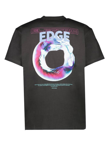 Cars Jeans Koszulka "Edge" w kolorze czarno-szarym