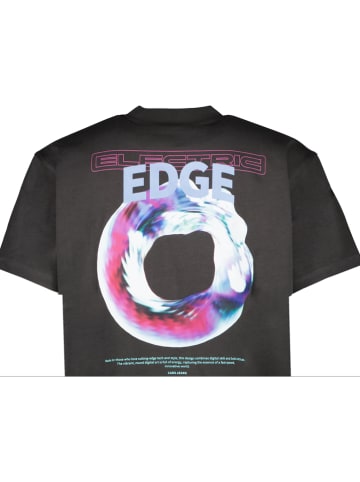 Cars Jeans Koszulka "Edge" w kolorze czarno-szarym