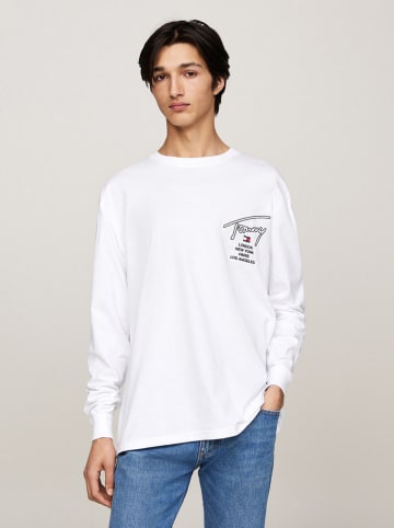 TOMMY JEANS Koszulka w kolorze białym