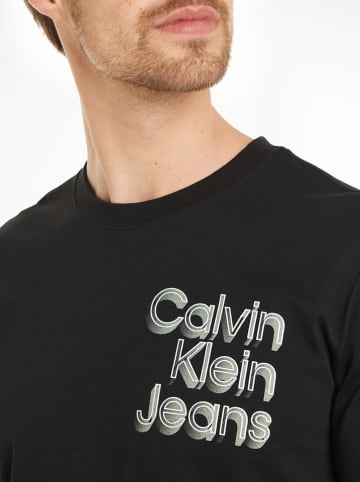CALVIN KLEIN JEANS Koszulka w kolorze czarnym