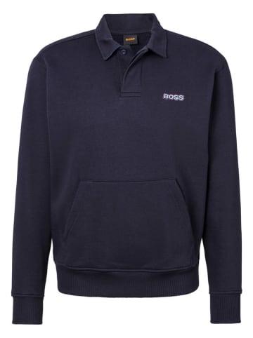 BOSS Orange Koszulka polo w kolorze granatowym