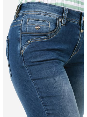 Timezone Spijkercapribroek "Tali" - slim fit - donkerblauw