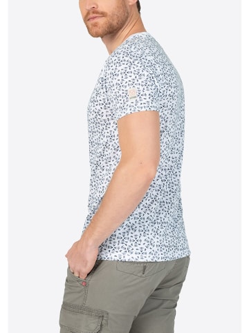 Timezone Shirt wit/donkerblauw