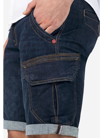 Timezone Spijkershort "Stanley" - slim fit - donkerblauw