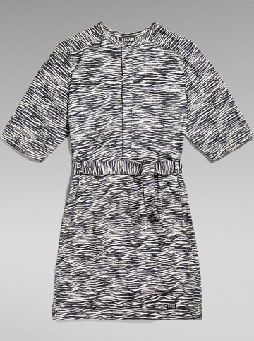 G-Star Kleid in Schwarz/ Weiß