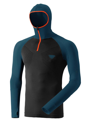 DYNAFIT Functionele hoodie "FT DRYARN WARM" In petrol/zwart